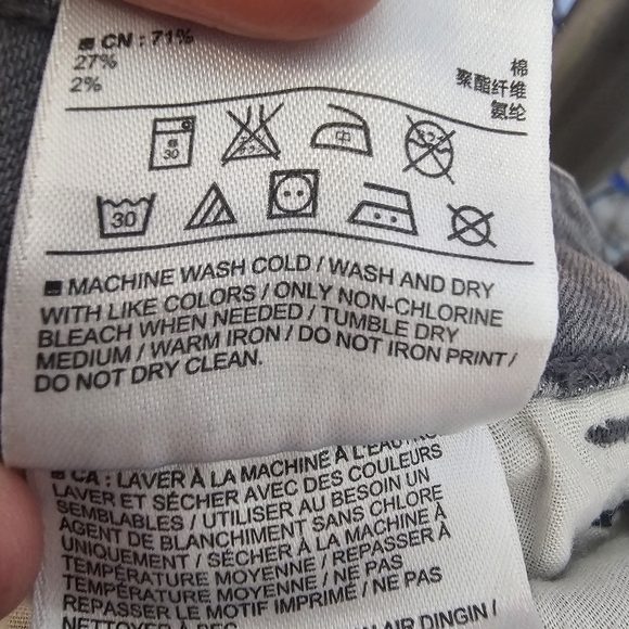 Old Navy Rockstar Jeans Womens 2 Slate Gray Skinny Low Rise - Picture 11 of 11